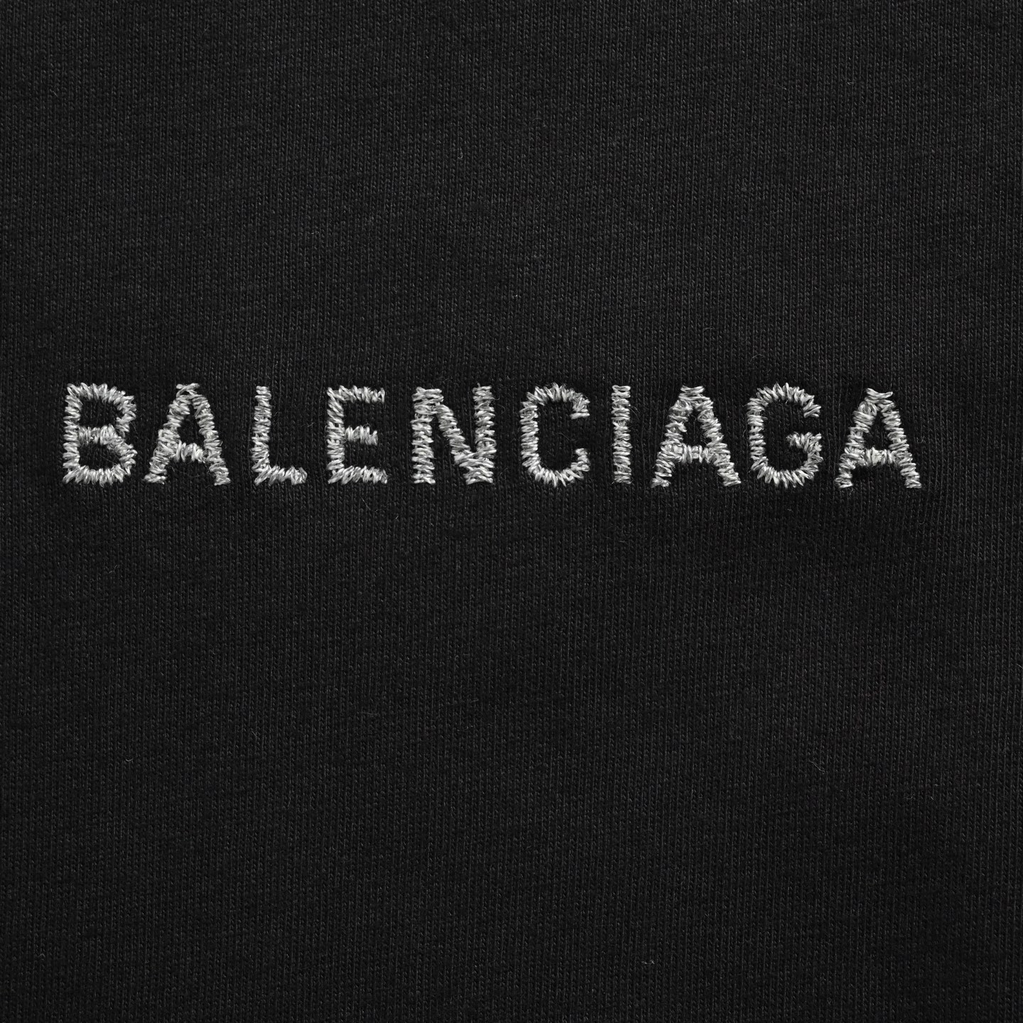 Balenciaga 25ss front and back embroidered lettering short sleeves
