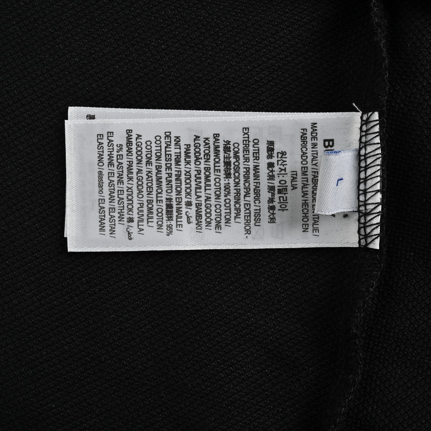 Burberry 25ss cursive lettering embroidered Polo short sleeve
