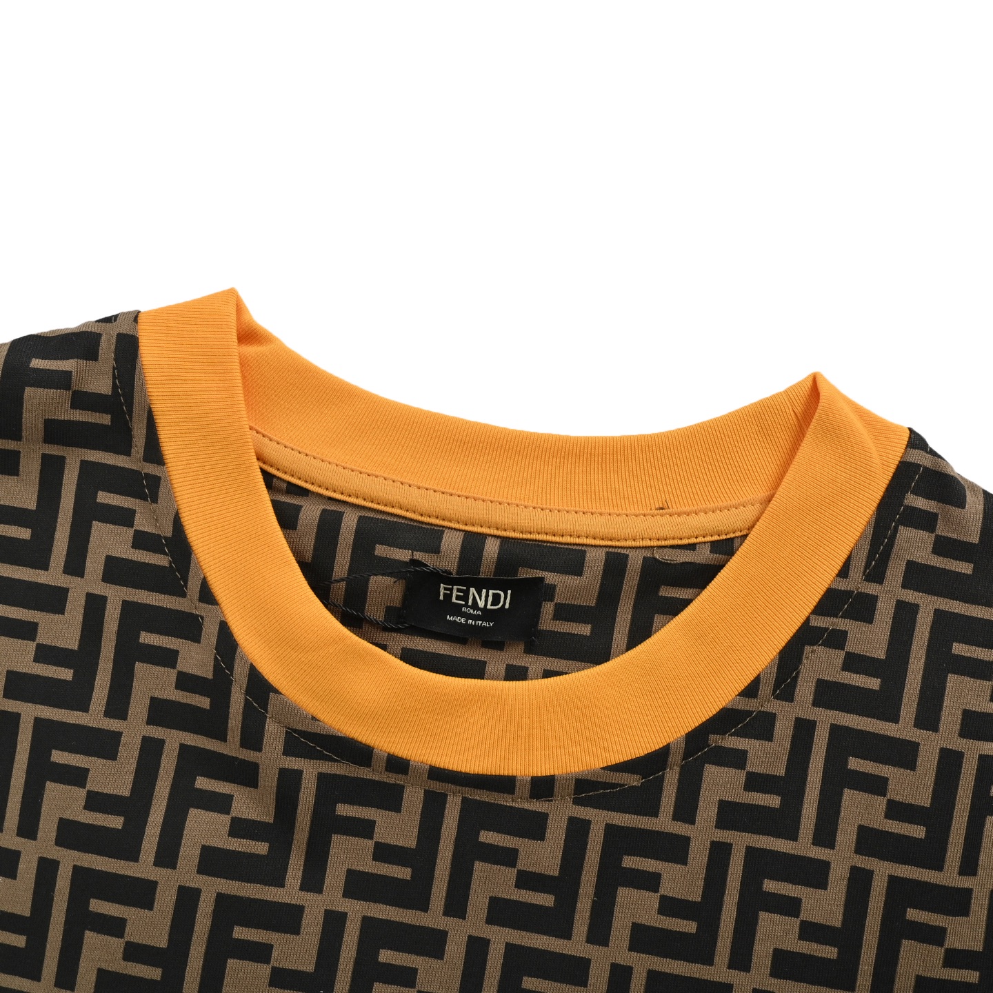Fendi contrasting FF print short sleeves