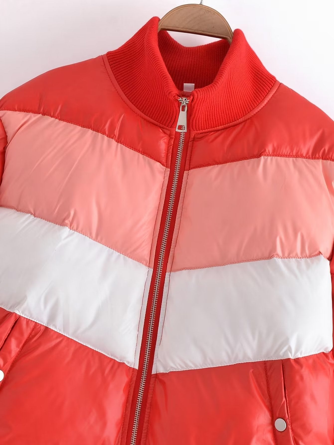 Winter Loose Casual Stand Collar Long Sleeve Short Cotton Coat Cotton Jacket