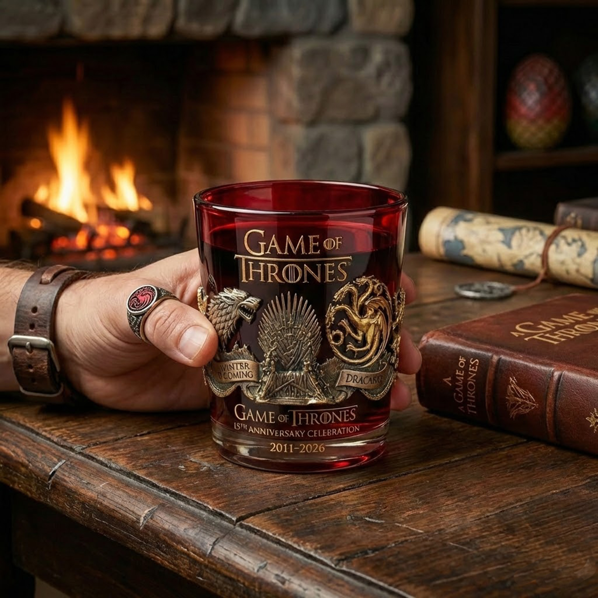 Game of Thrones 15th Anniversary Commemorative Whiskey Glass