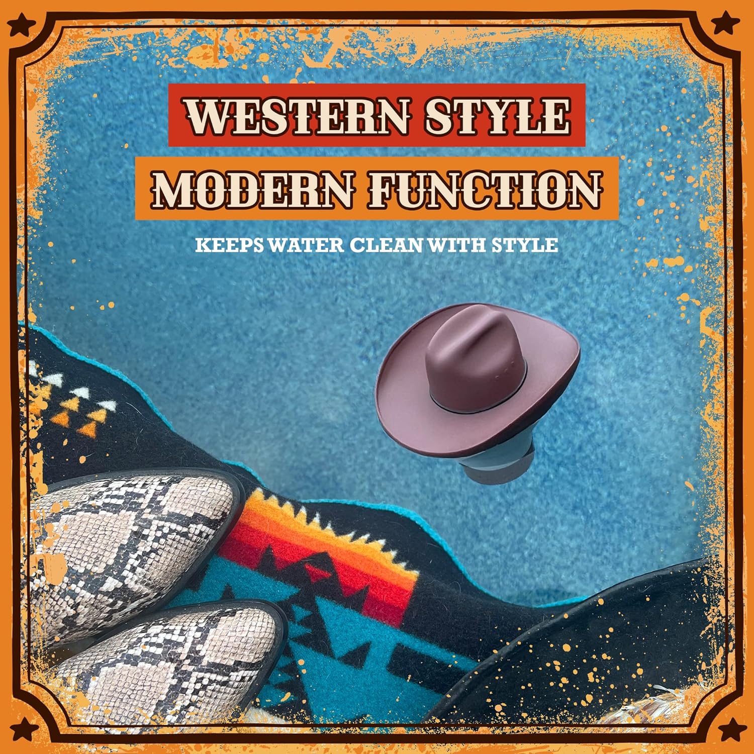 🔥ON SALE 59% OFF🔥Cowboy Hat Western Floating Pool Chlorine Dispenser