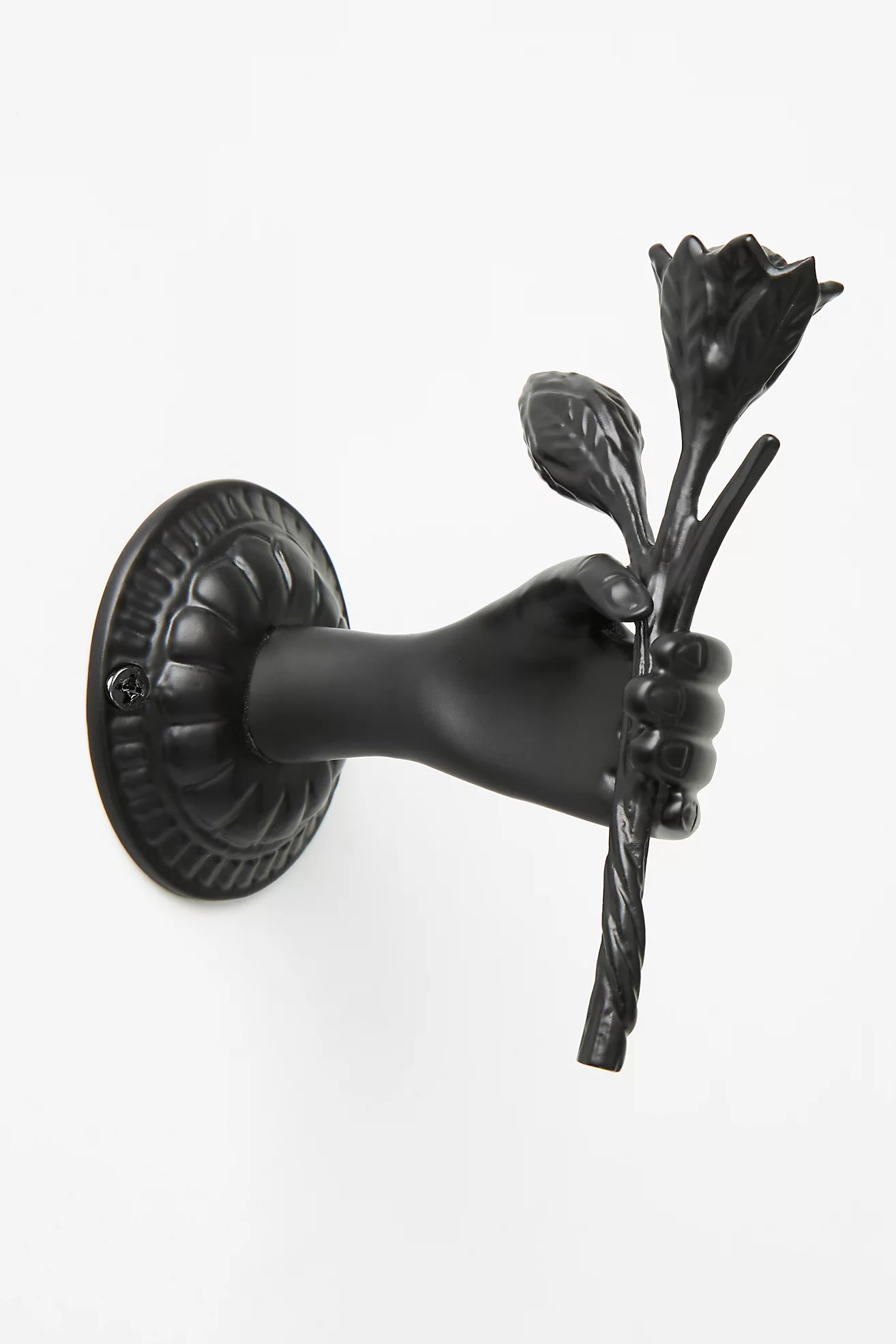💖Last Day 49% OFF💖Hand Holding a Rose Design Brass Decorative Hook