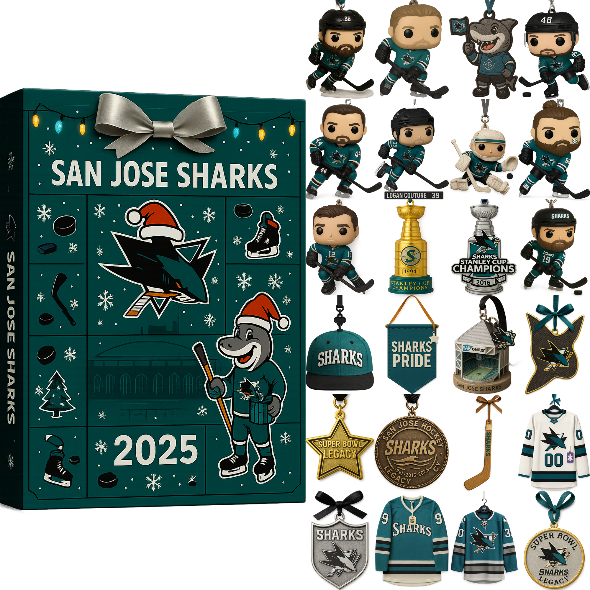 San Jose Sharks Countdown to Puck Drop Advent Calendar 2025