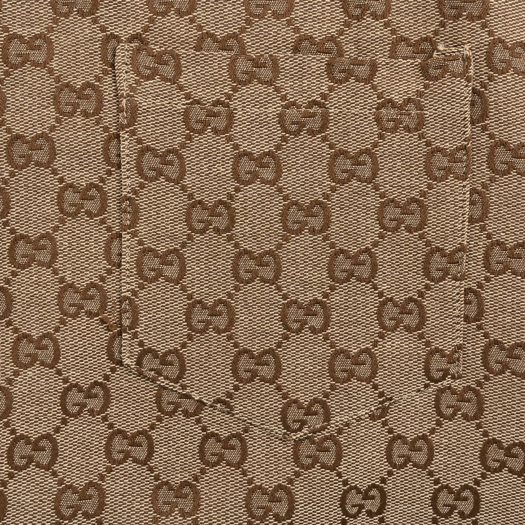 Gucci 24ss all over double G jacquard canvas short sleeve shirt