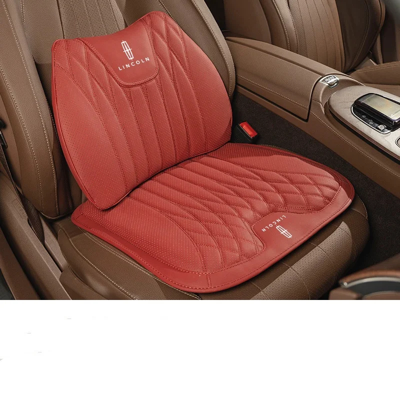 Napa Leather Car Seat Cushion Lumbar Seat Cushion