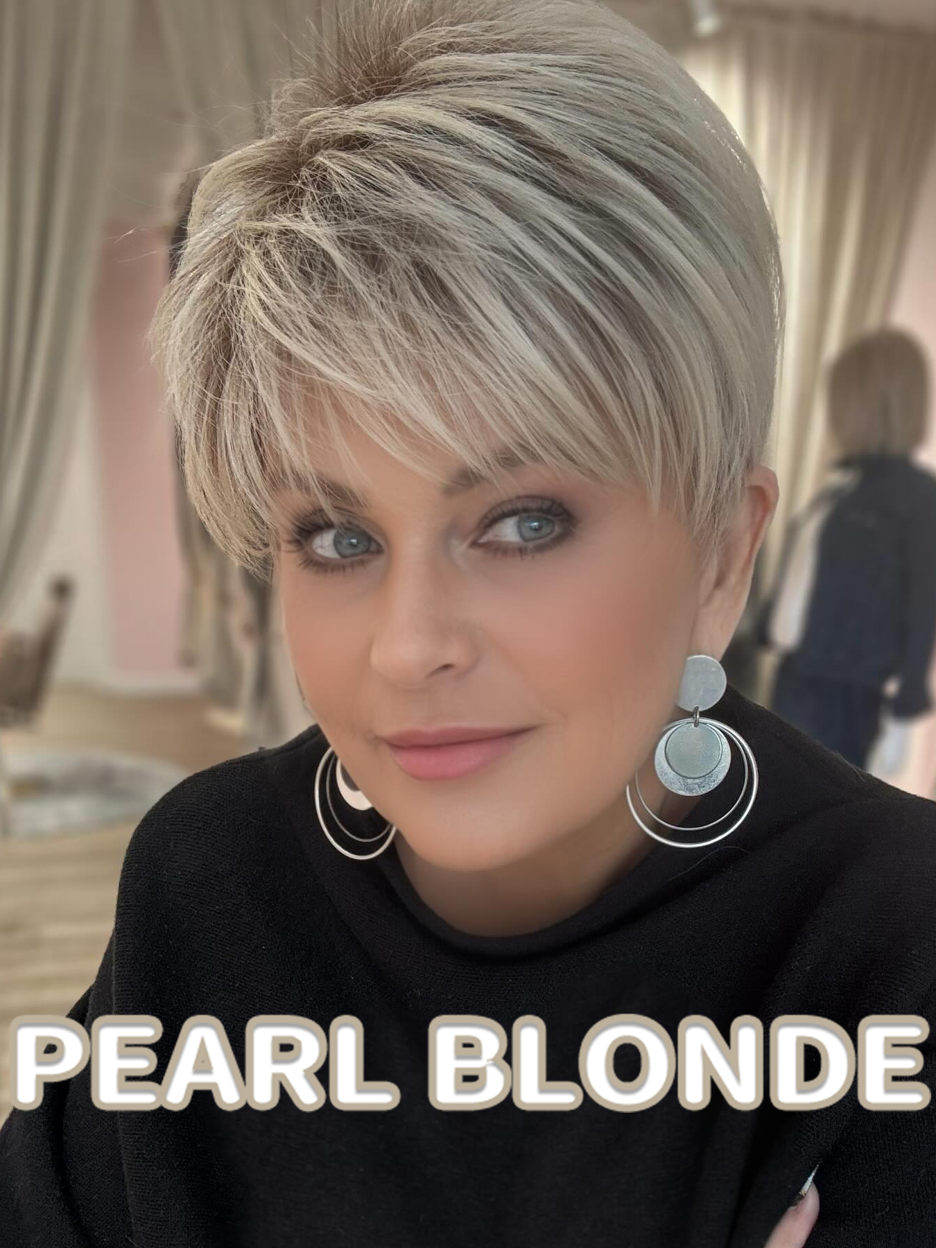 Feathered Pixie Wig With Tapered Cut