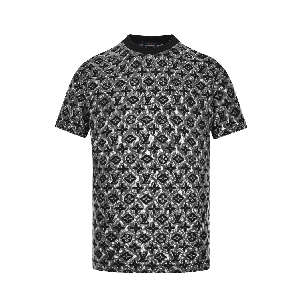 Louis Vuitton 23ss double mesh jacquard monogram short sleeves