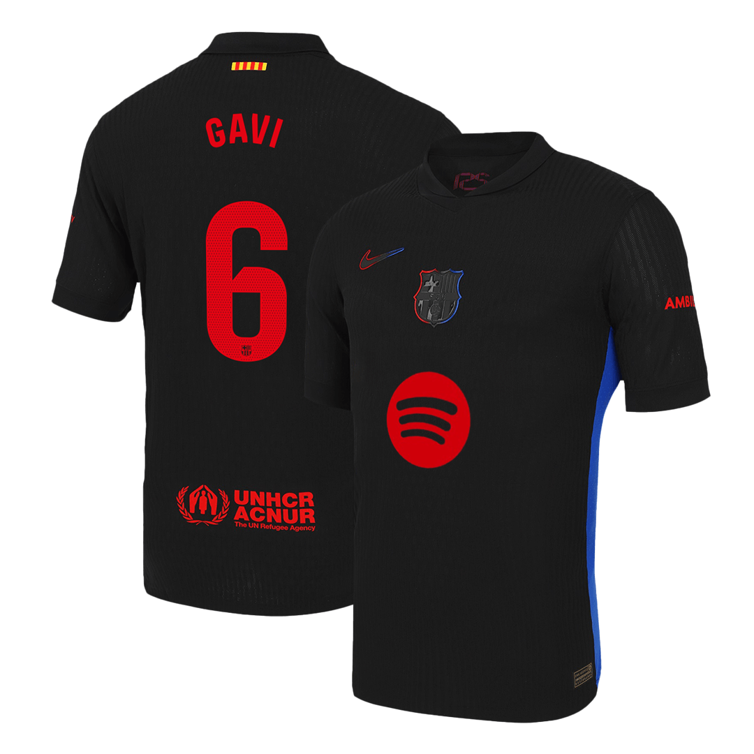 Authentic GAVI #6 Barcelona Away Football Shirt 2024/25 Spotify logo without text