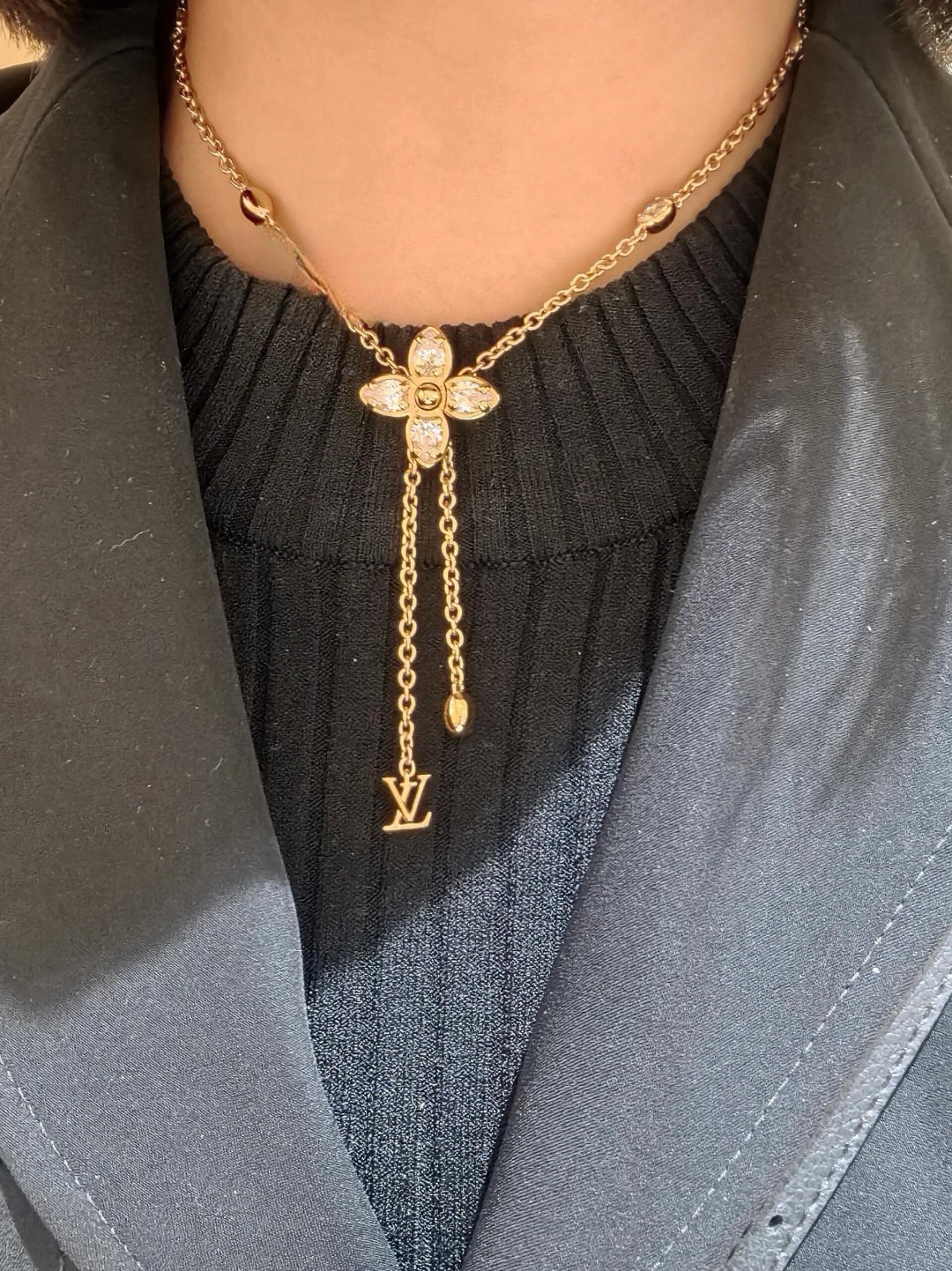 Louis Vuitton four-leaf clover necklace