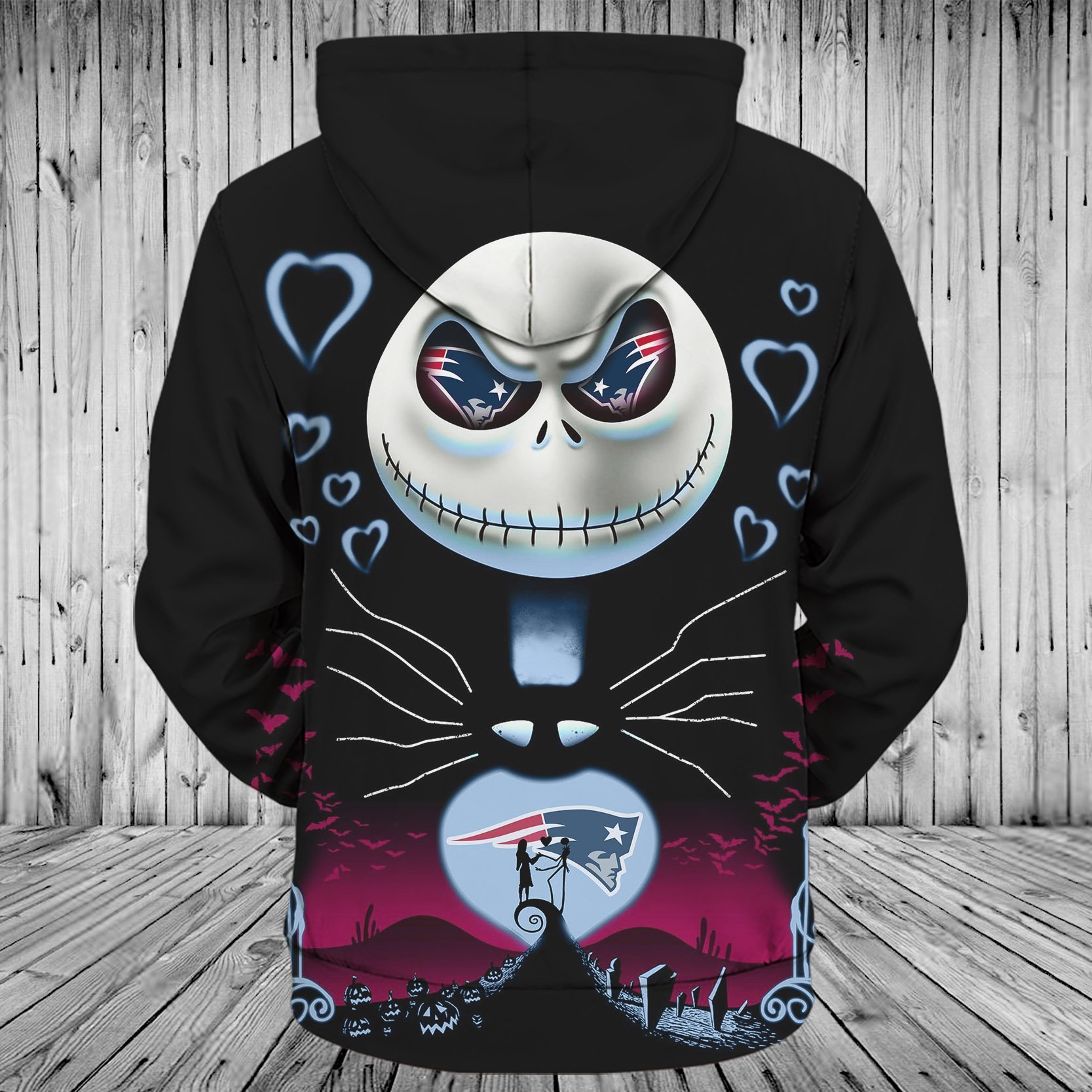 PATRIOTS HOODIE 3D CHR