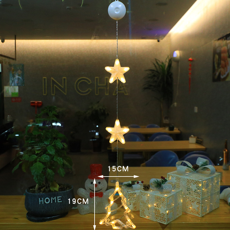 LED Decorative Light Christmas Suction Lamp Creative Light (3 pieces)