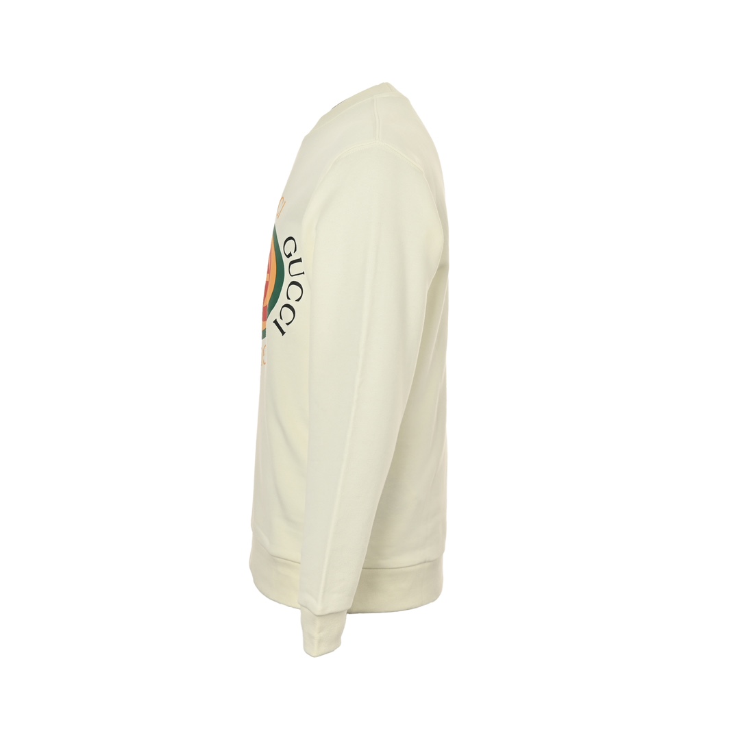 Gucci 24Fw Double G red, yellow and green foam print crew neck sweatshirt