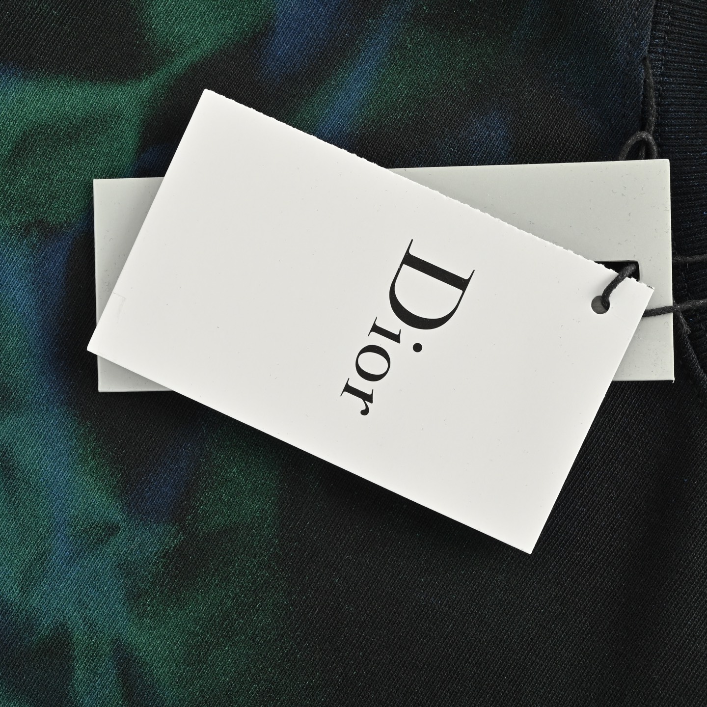 Dior 25ss hand-painted flame embroidered letter short sleeve