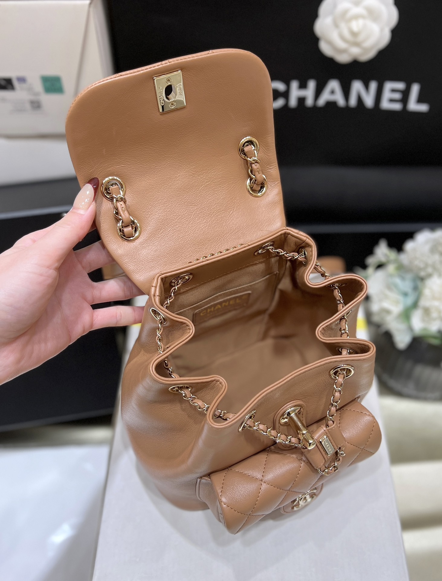 Chanel 24S duma small backpack AS2908
