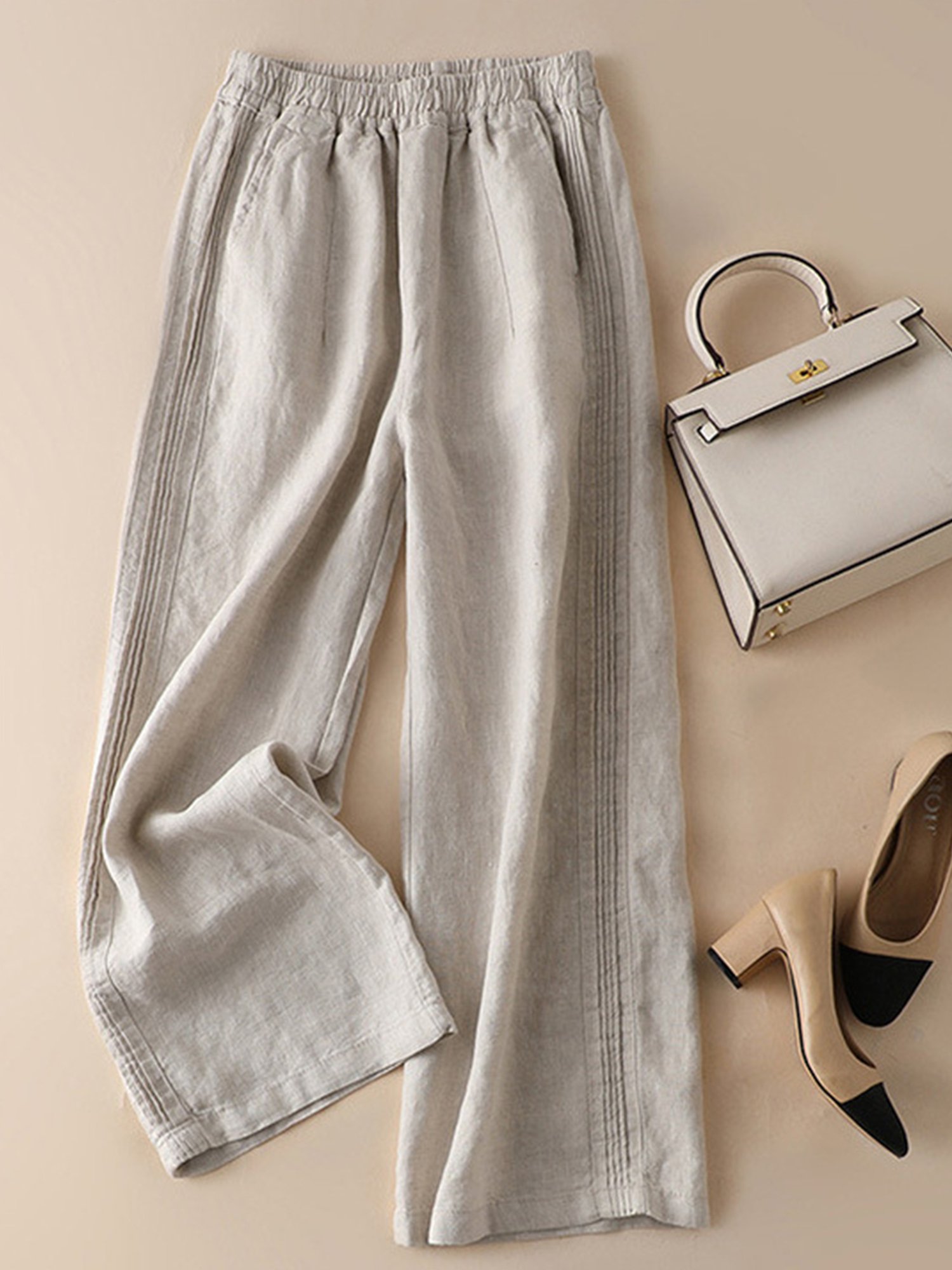 Women's Loose Cotton And Linen Casual Leggings