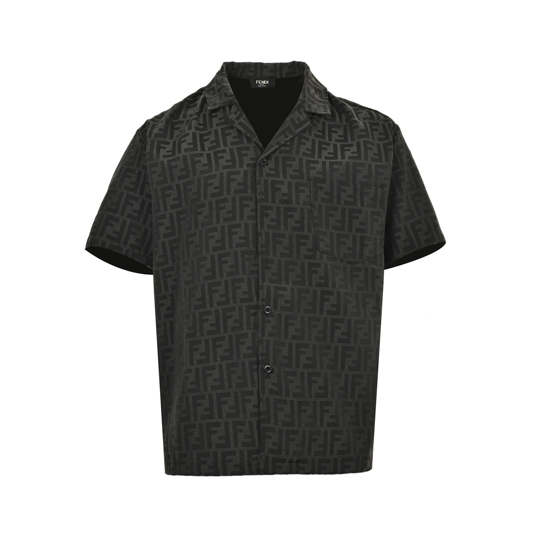 Fendi 24ss FF jacquard suit short-sleeved shirt