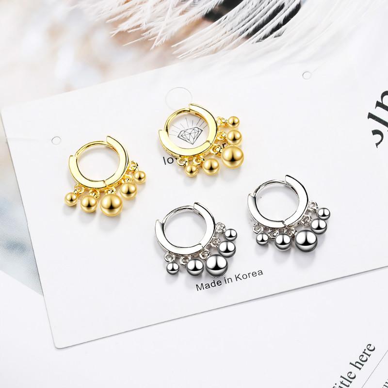 round bead earrings