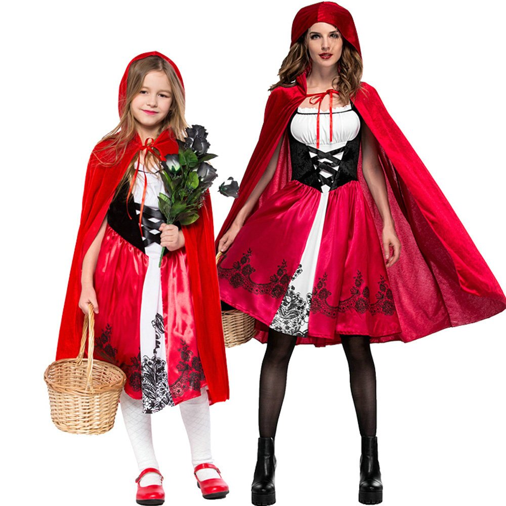 🎃Little Red Riding Hood Party Cosplay Family Matching Costume