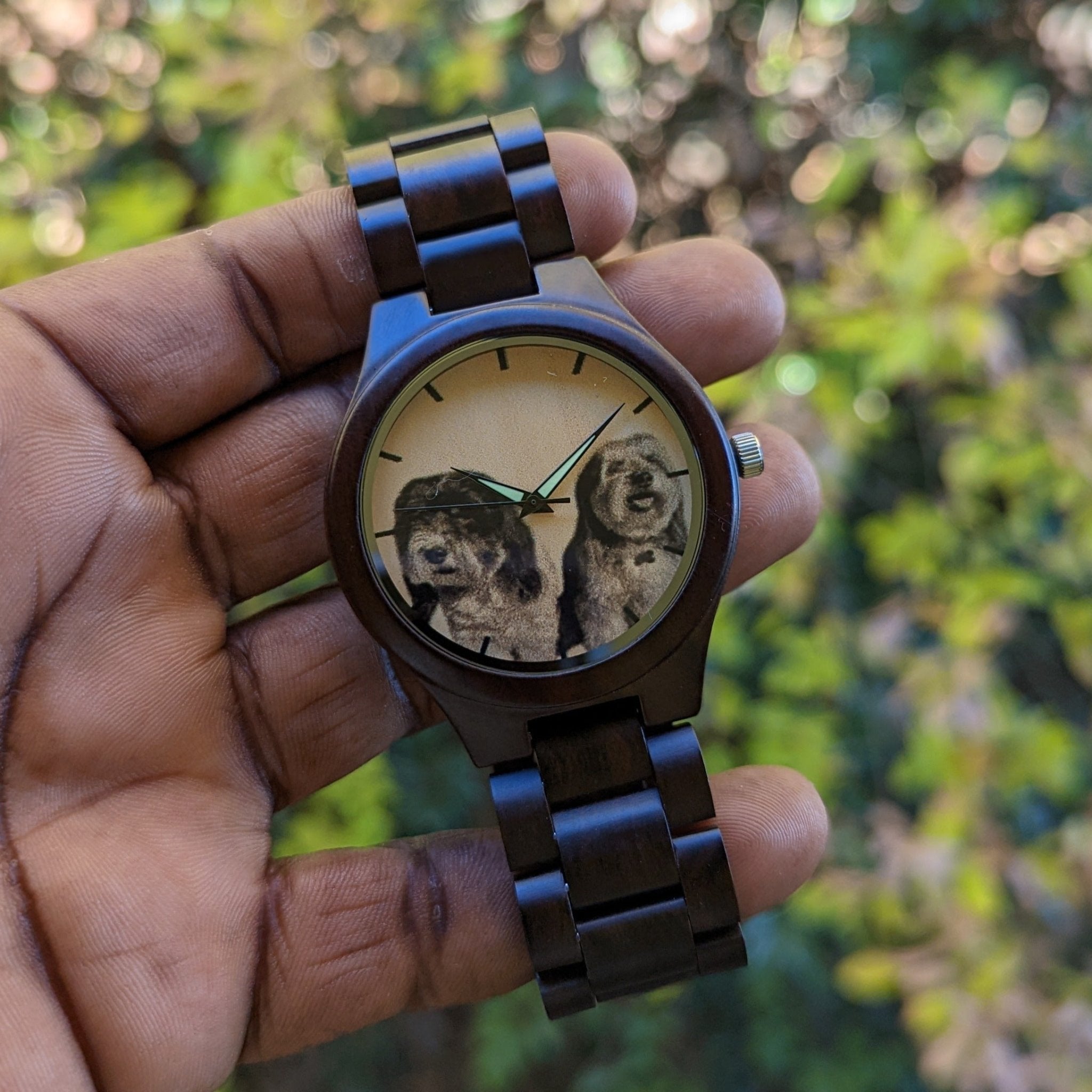 Photo Wooden Watch Pet Lovers Gift
