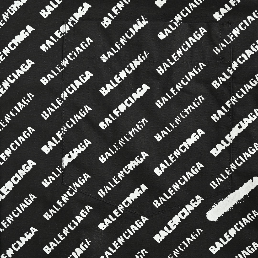 Balenciaga 24ss all-over lettering shirt