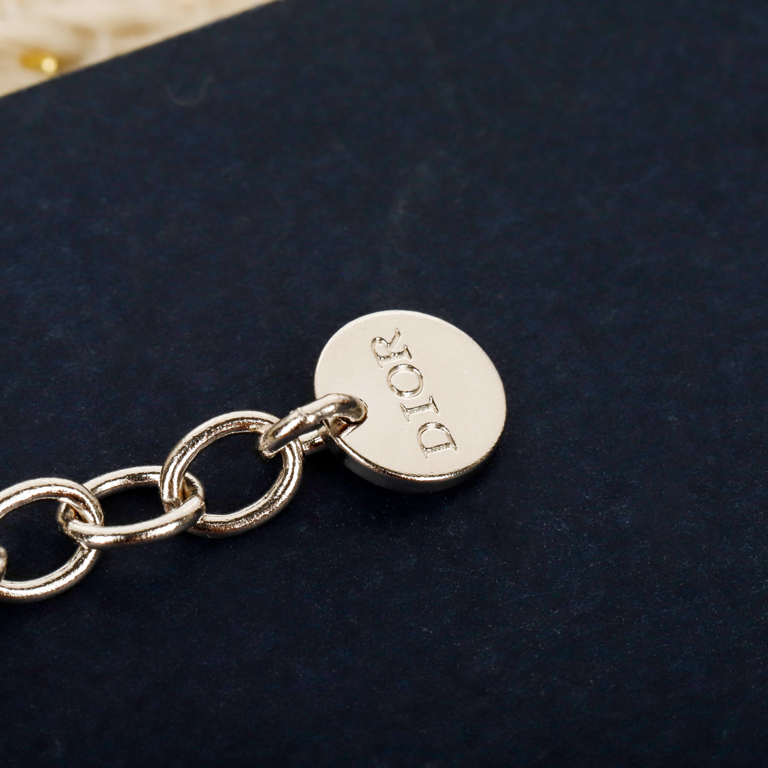 Dior diamond CD necklace