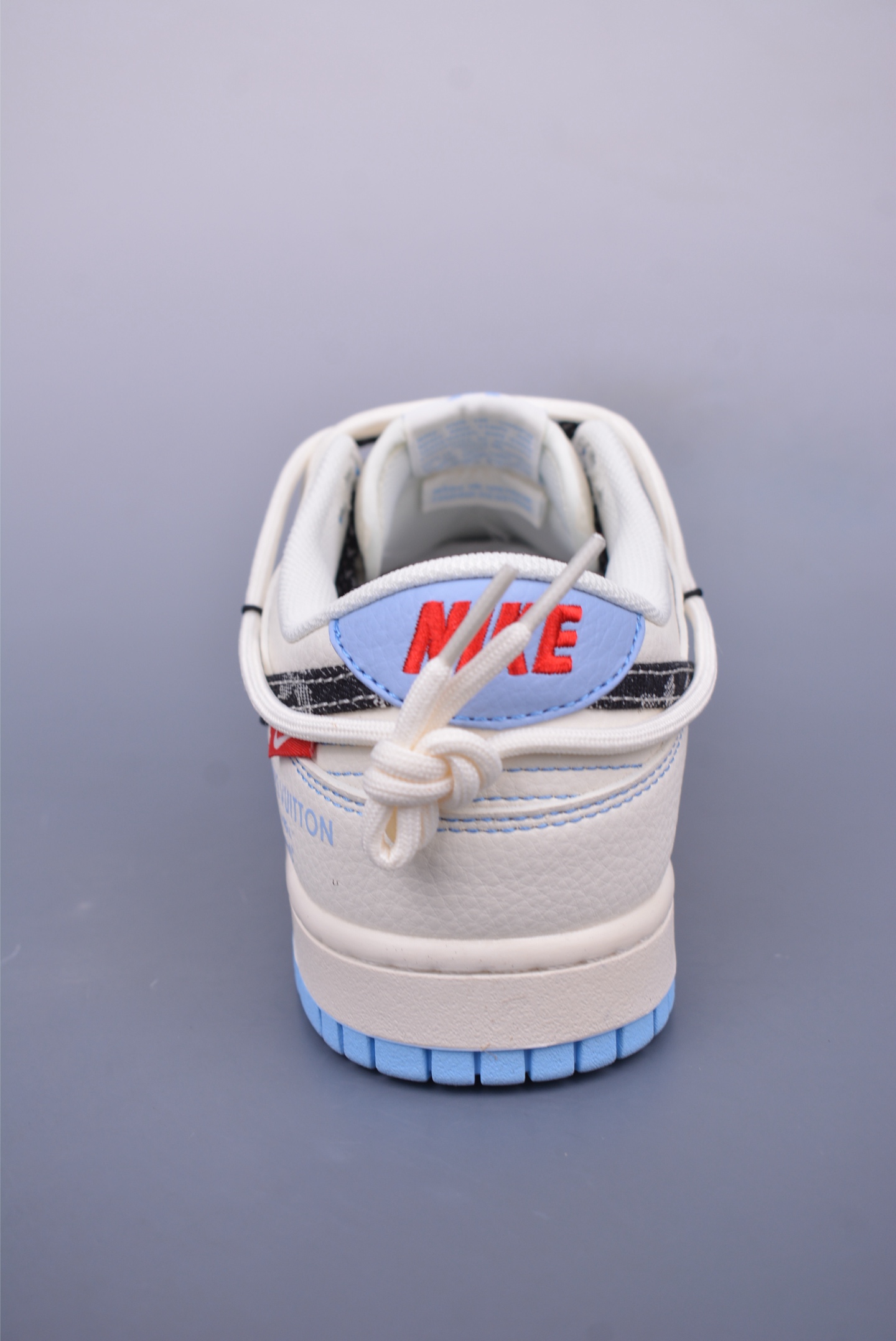 LV x Nike SB Dunk Low sneakers white, black and blue FC1688-219