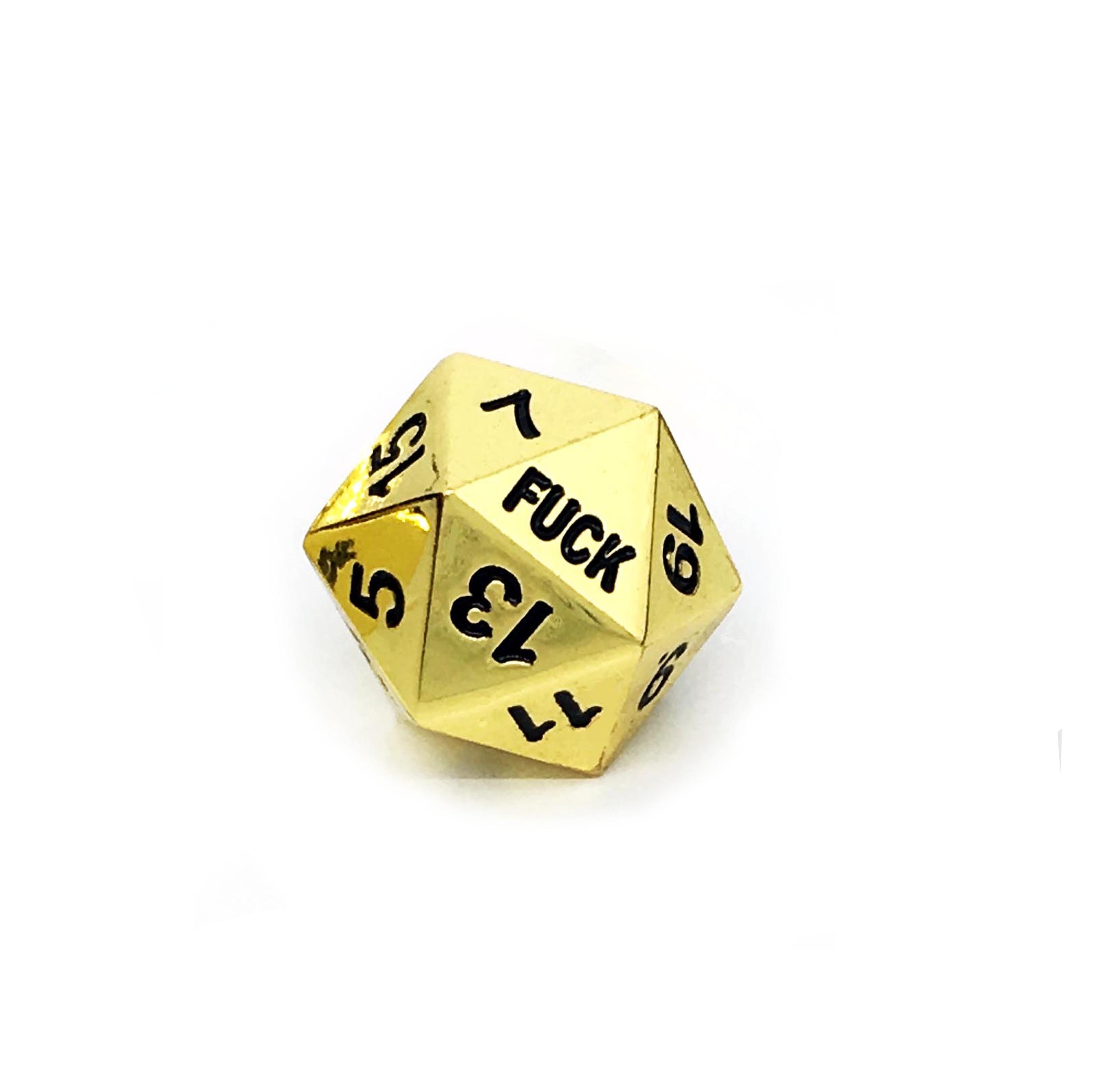 F-Bomb D20 Dice | For the player who loves to talk dirty