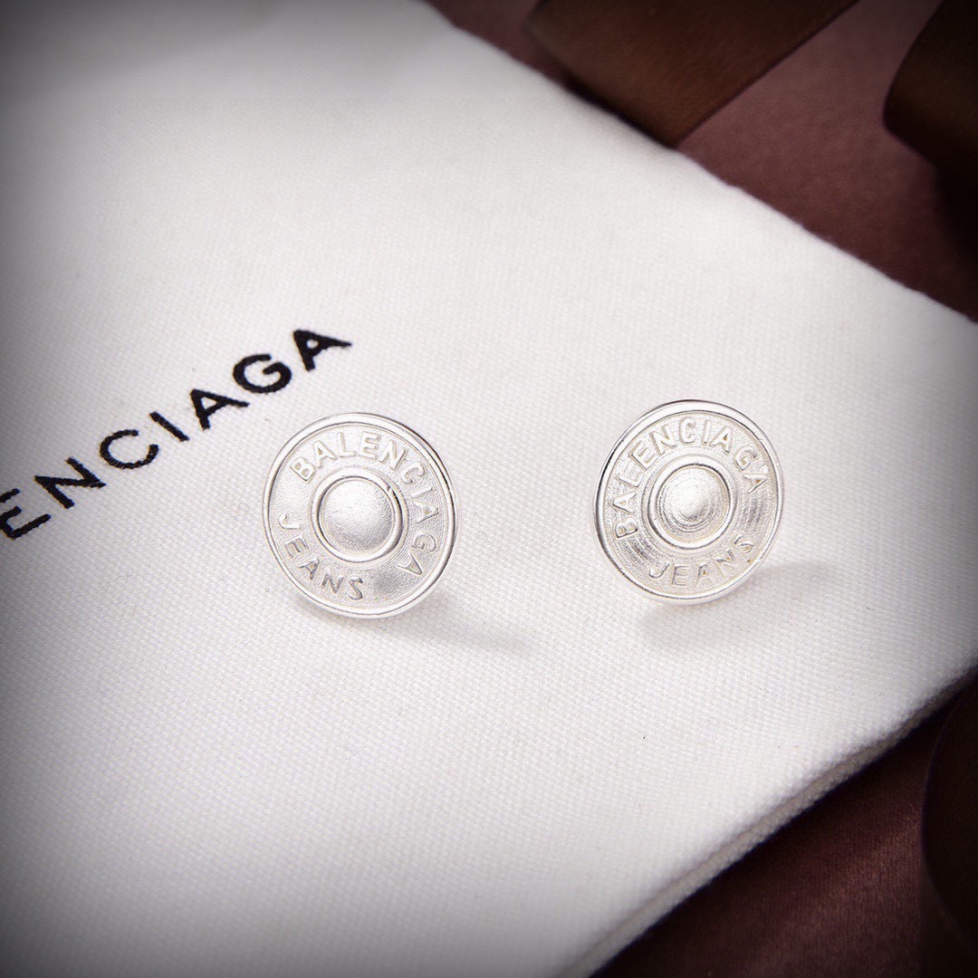 Balenciaga round earrings