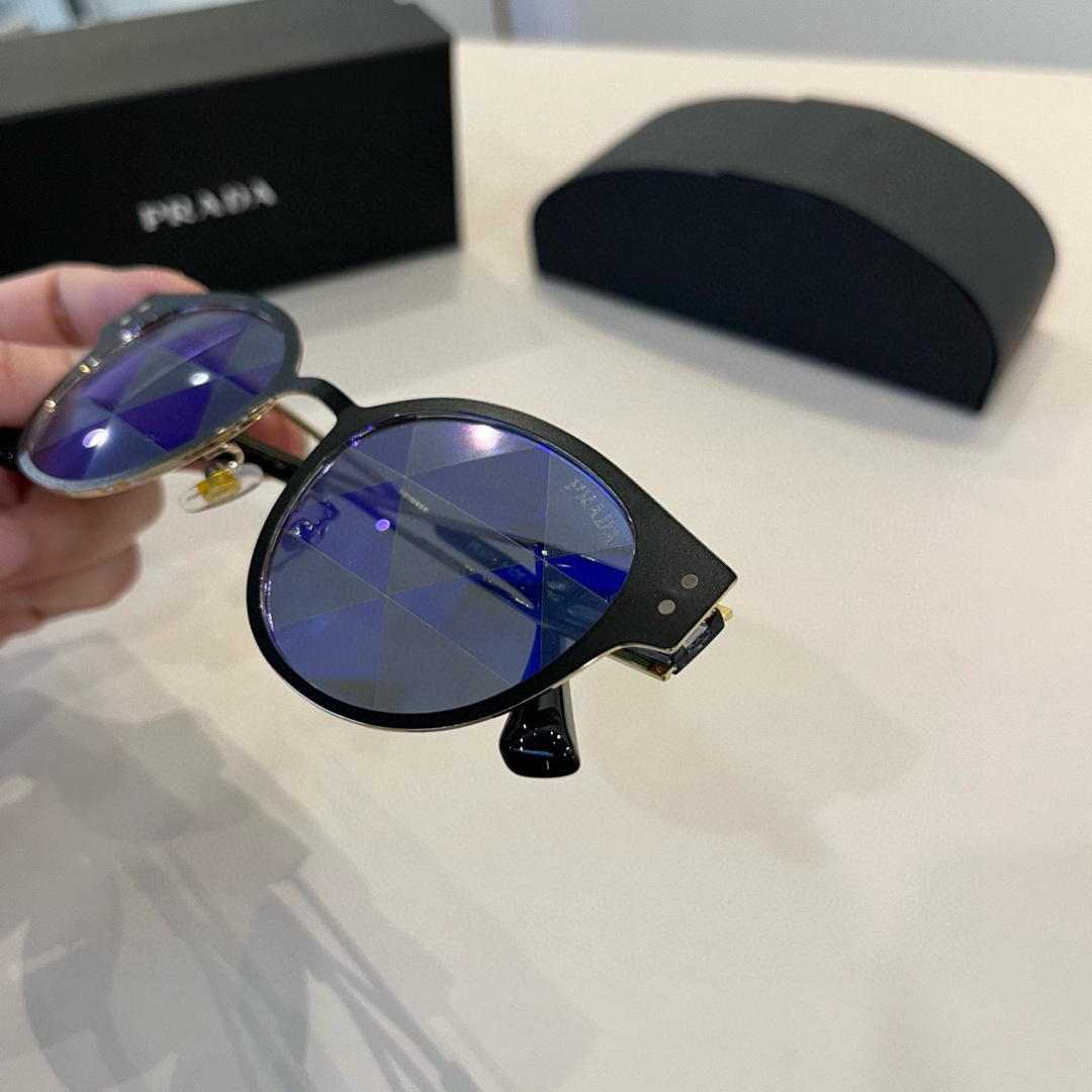 Prada round frame sunglasses