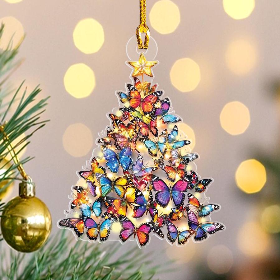 Butterfly Christmas Tree Ornaments