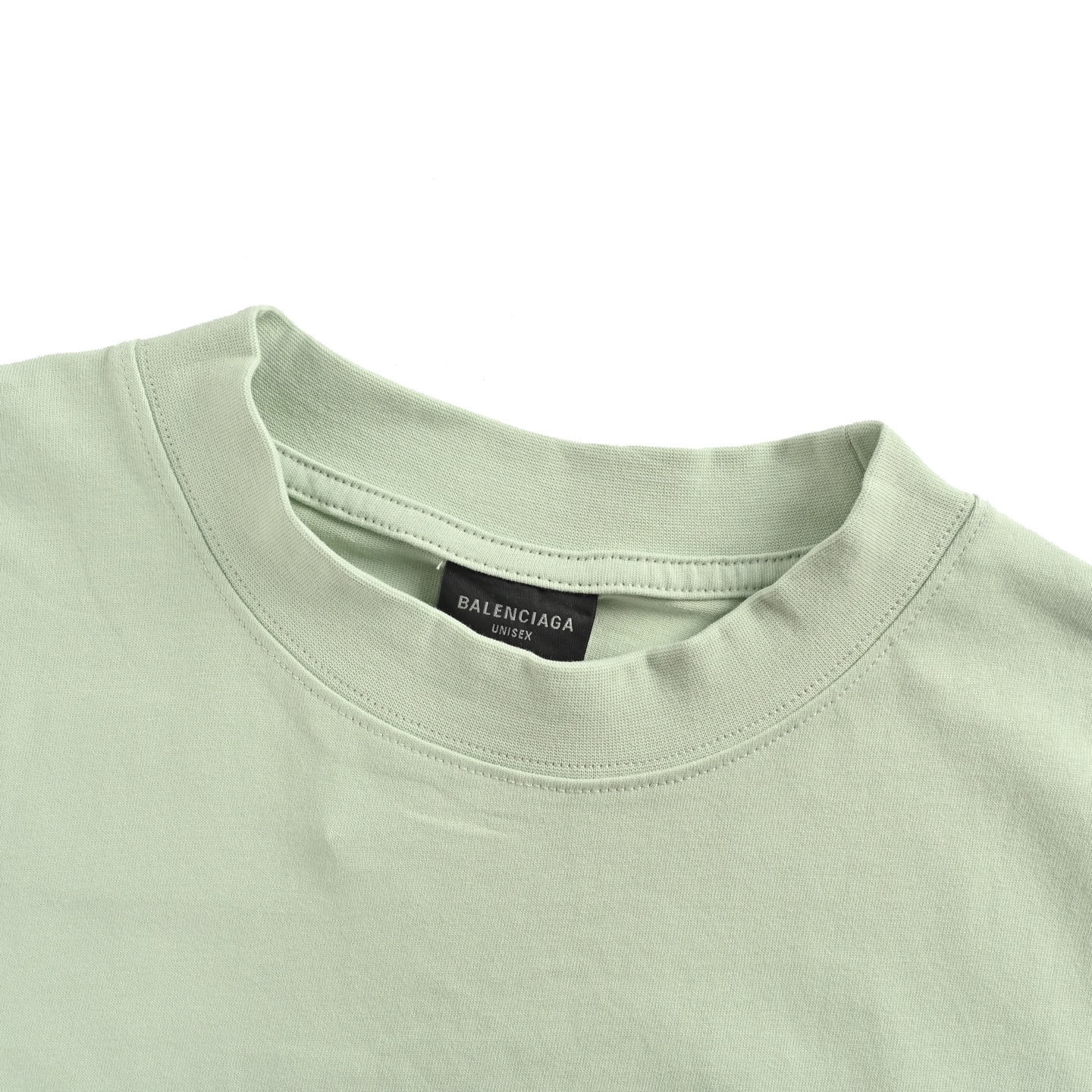 Balenciaga 25ss front and back letter embroidered short sleeves
