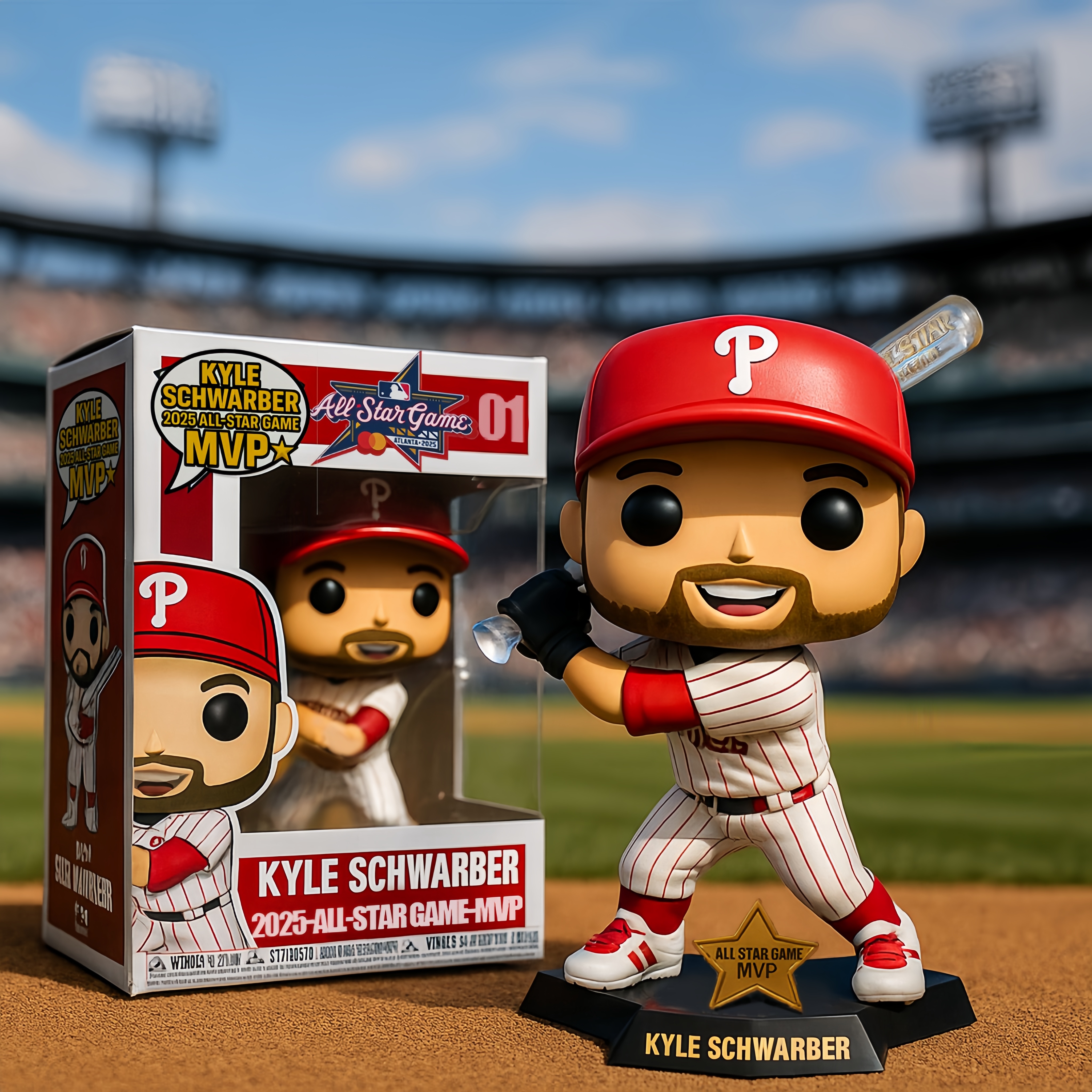 Kyle Schwarber 2025 MLB All-Star Game MVP! Pop! Figure