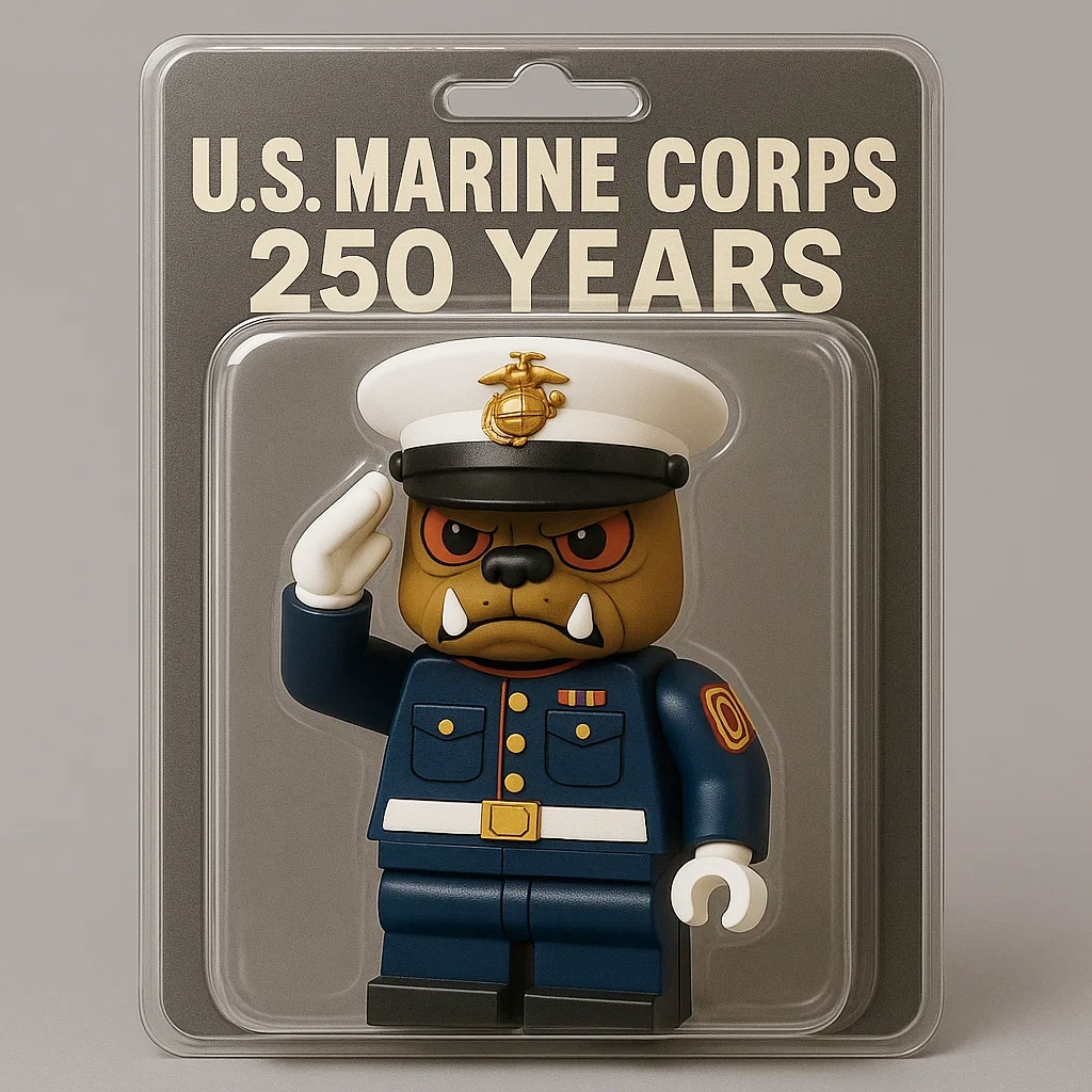 250th Anniversary USMC French Bulldog Sergeant Collector's Figure