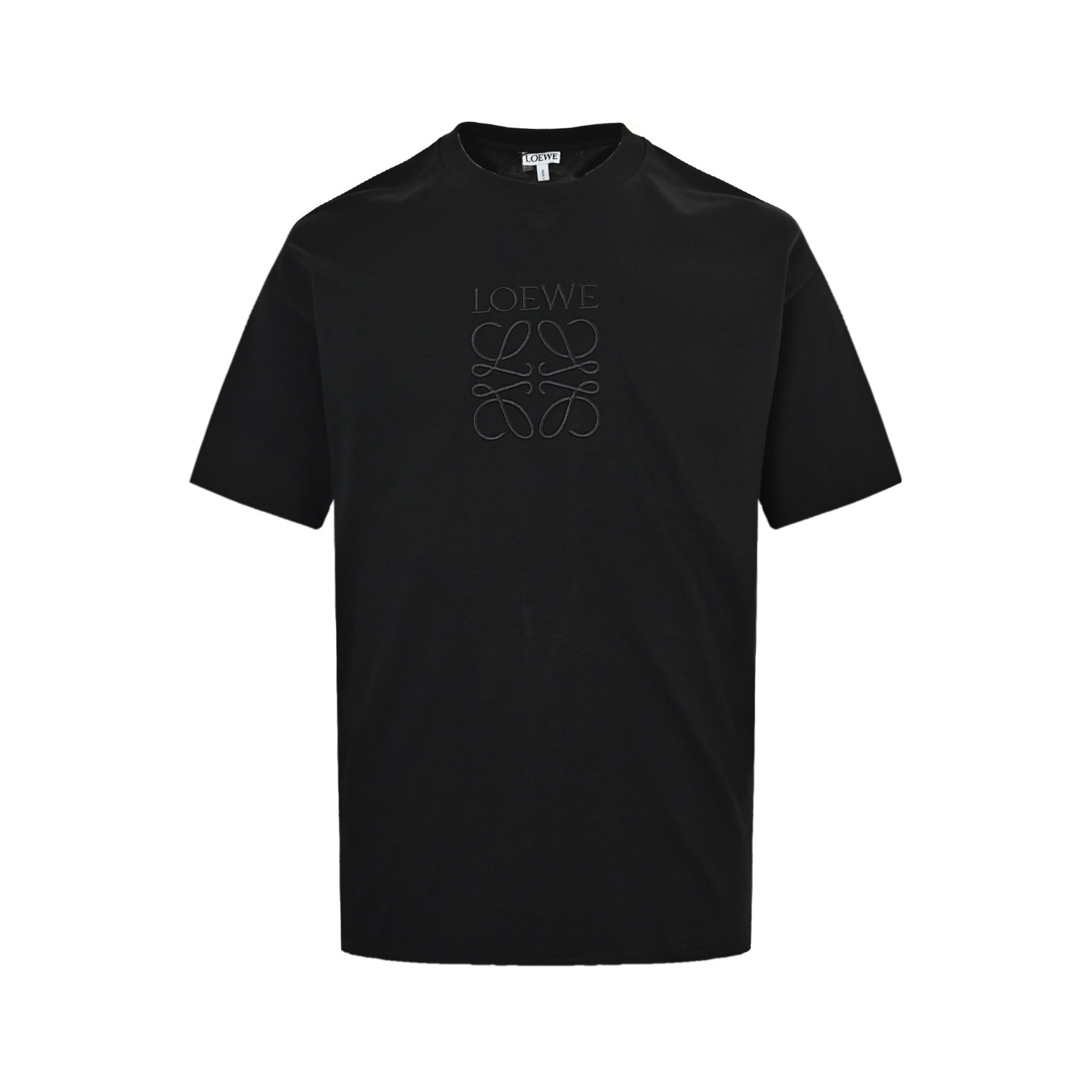 Loewe 25ss short-sleeved shirt with obscure embroidered logo