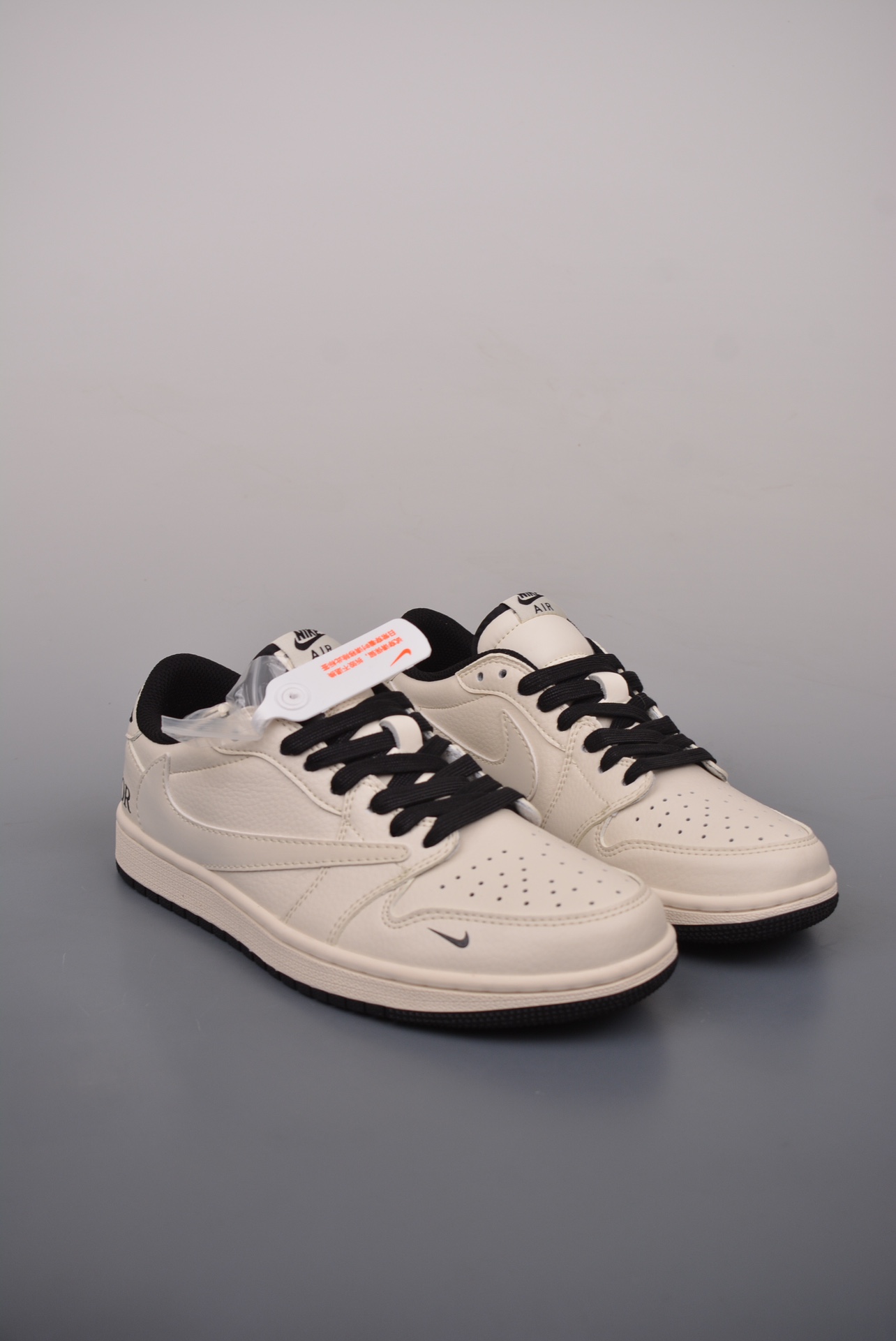 Dior x Travis Scott x Nike Air Jordan 1 Low OG SP Christian Dior beige black LJ5188-025