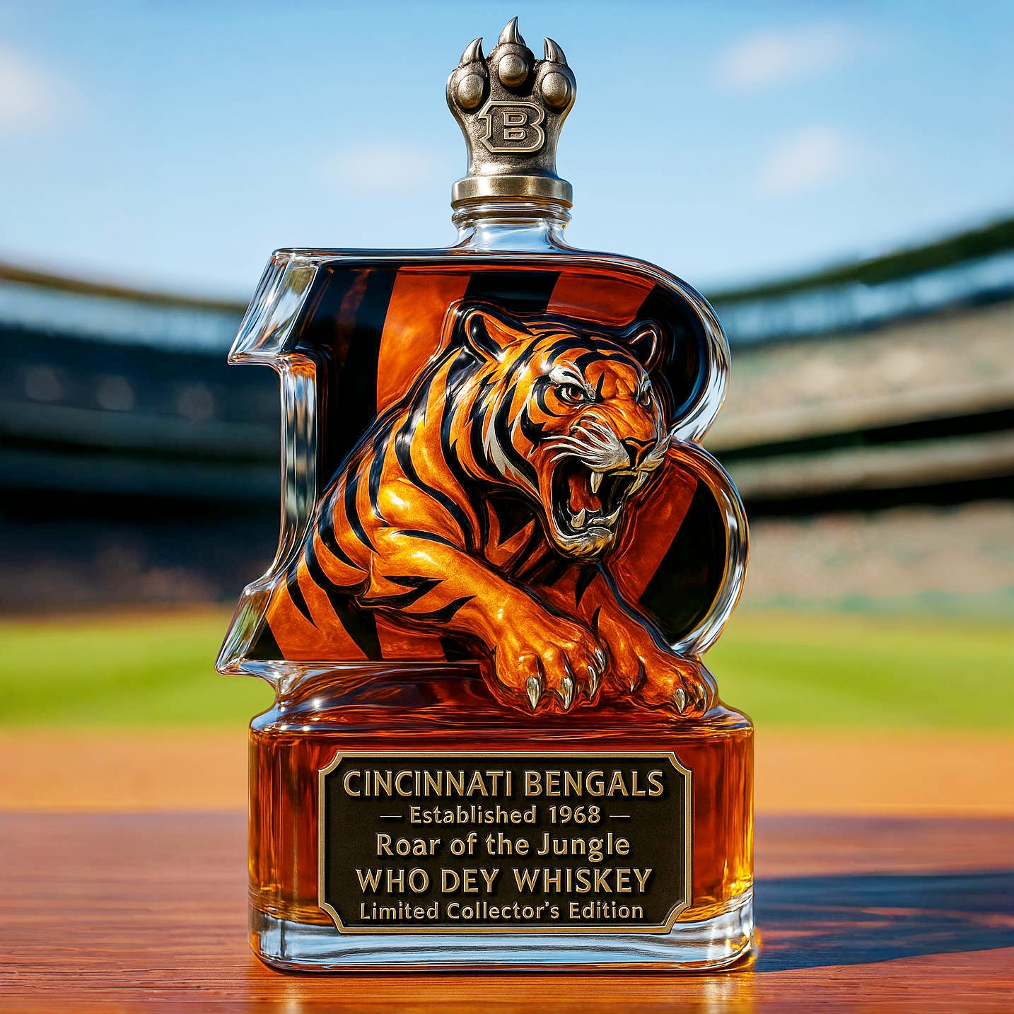 Cincinnati Bengals Limited-Edition Whiskey Bottle