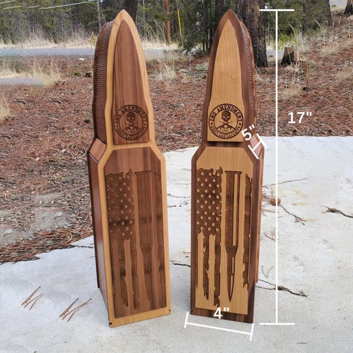 2nd Amendment wooden box
