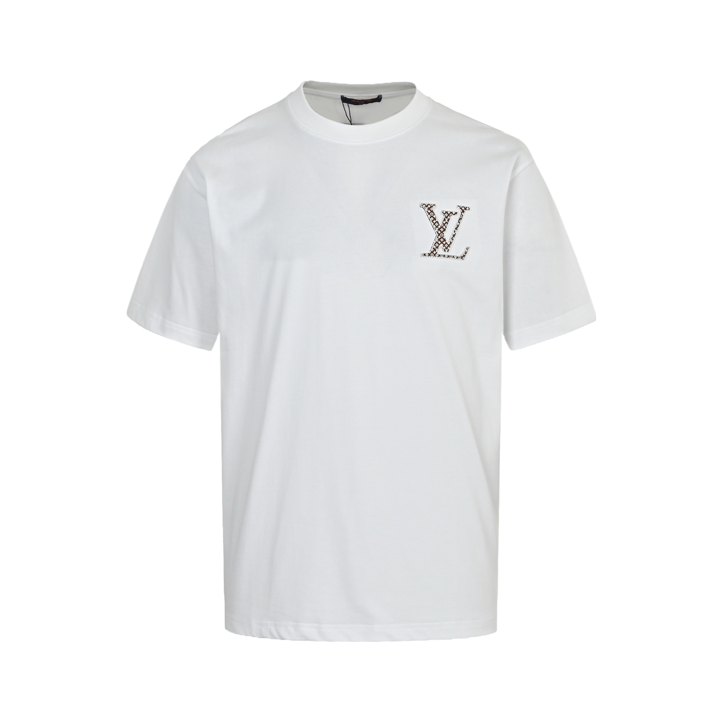 Louis Vuitton 25ss monogram patch embroidered LOGO short sleeve