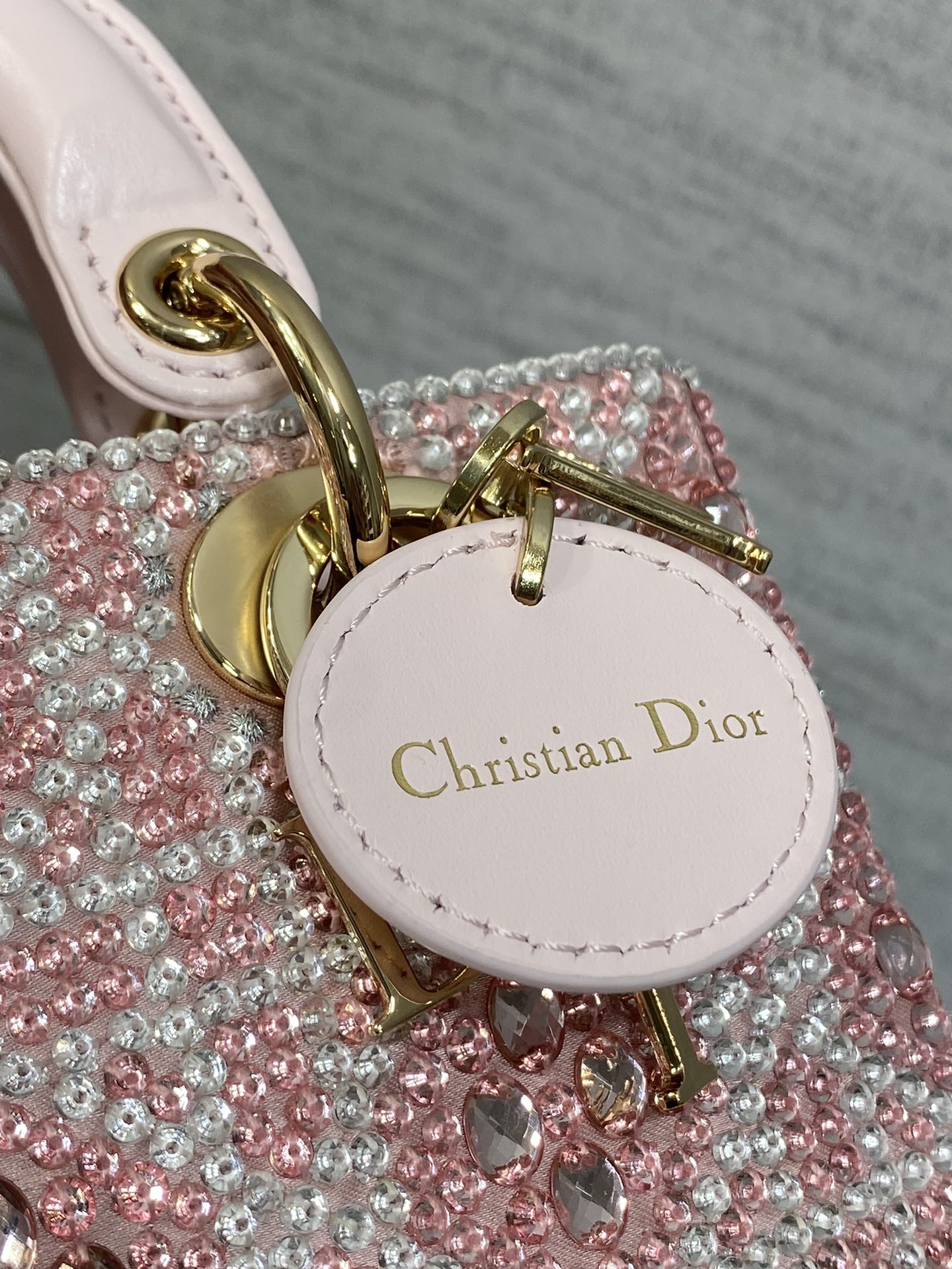Dior Lady Limited Edition Heavy Beads Horizontal Version Princess Diana Bag