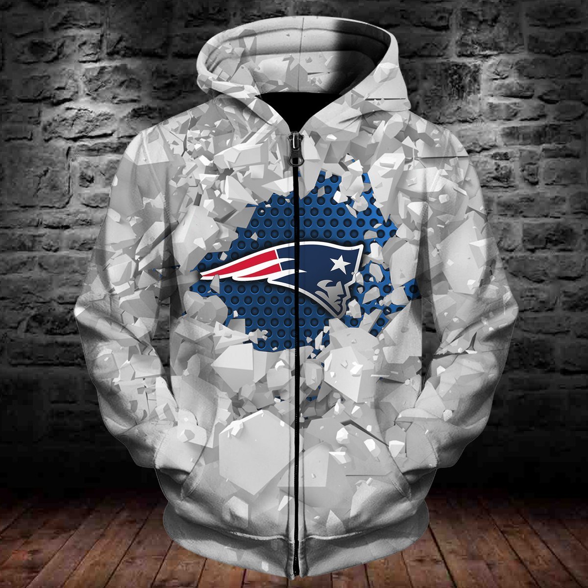 PATRIOTS HOODIE 3D ICE2