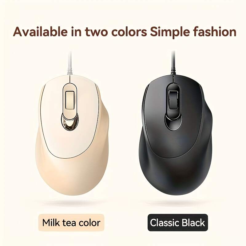 V2 Wired Mouse for Women - Pink USB-Powered Desk Mouse with RGB Lighting, Ergonomic Design & Anti-Slip Rubberized Coating, Compatible with Office Laptops, Gaming & Work, Mouse for Desk, Laptop Accessory, Sleek Appearance, Durable Plastic Body