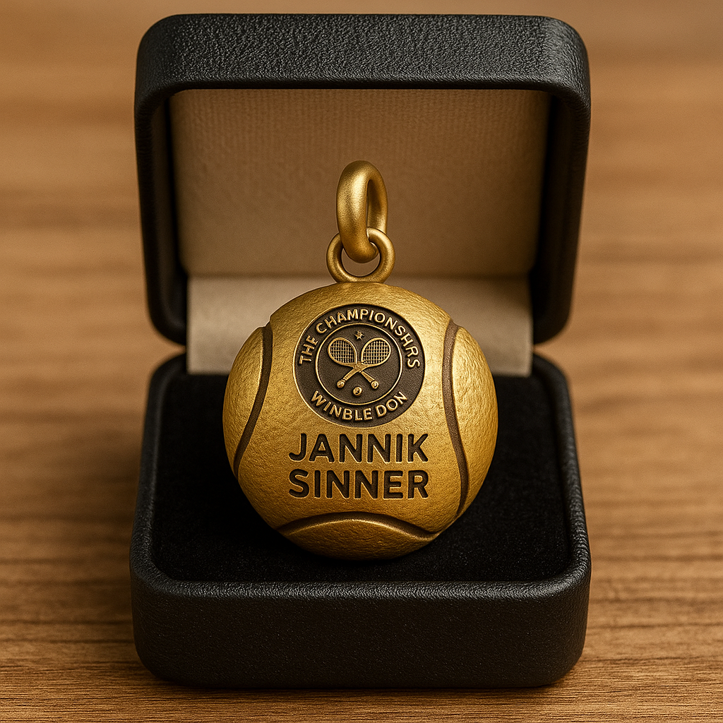 Jannik Sinner Wimbledon Commemorative Pendant