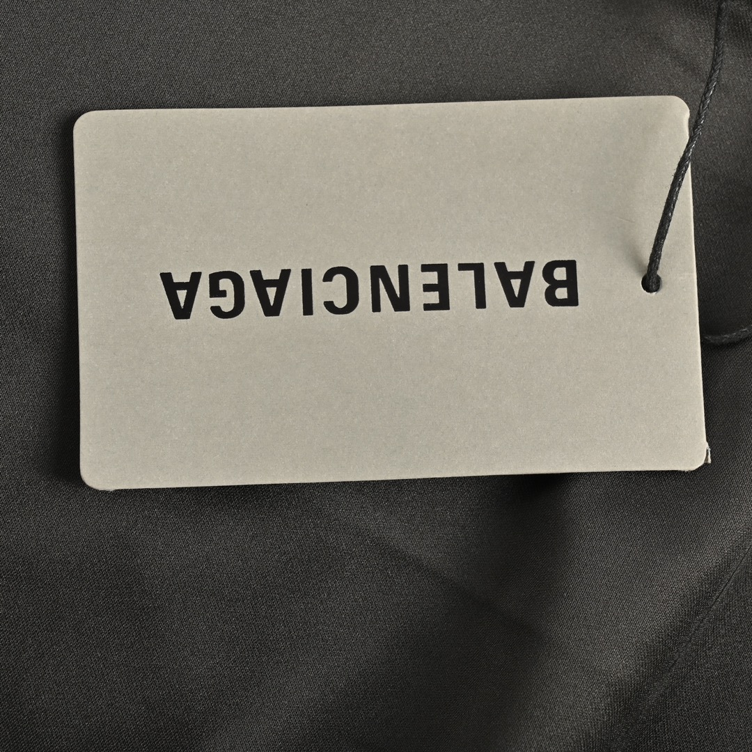 Balenciaga 24Fw blue and white stand-up collar jacket