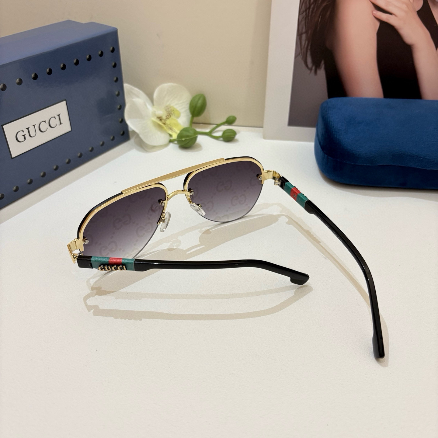 Gucci rimless sunglasses