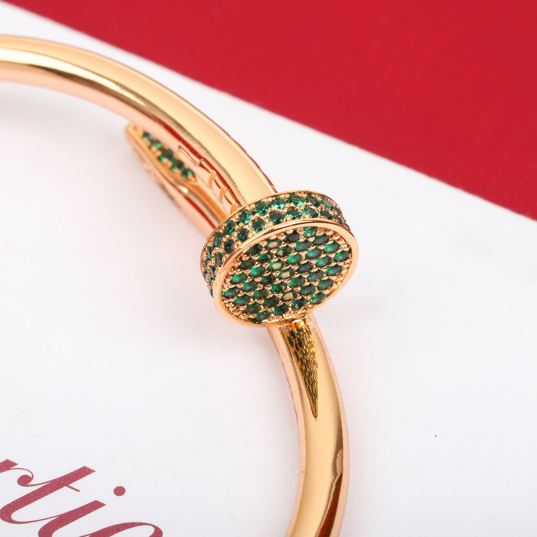 Cartier thick version head and tail diamond version bracelet