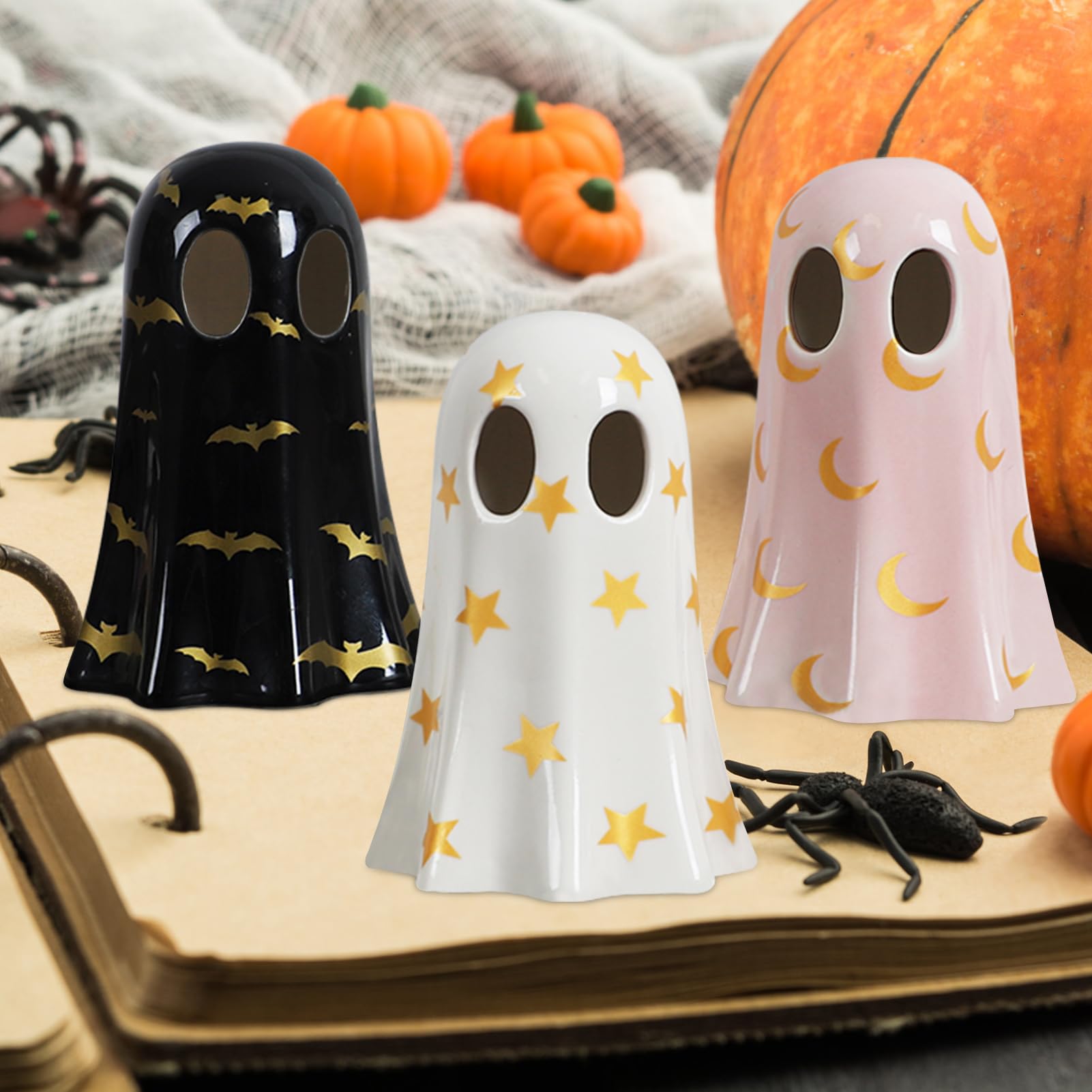💥ON SALE💥- Ceramic Ghosts with Witch Hats 👻🎩✨