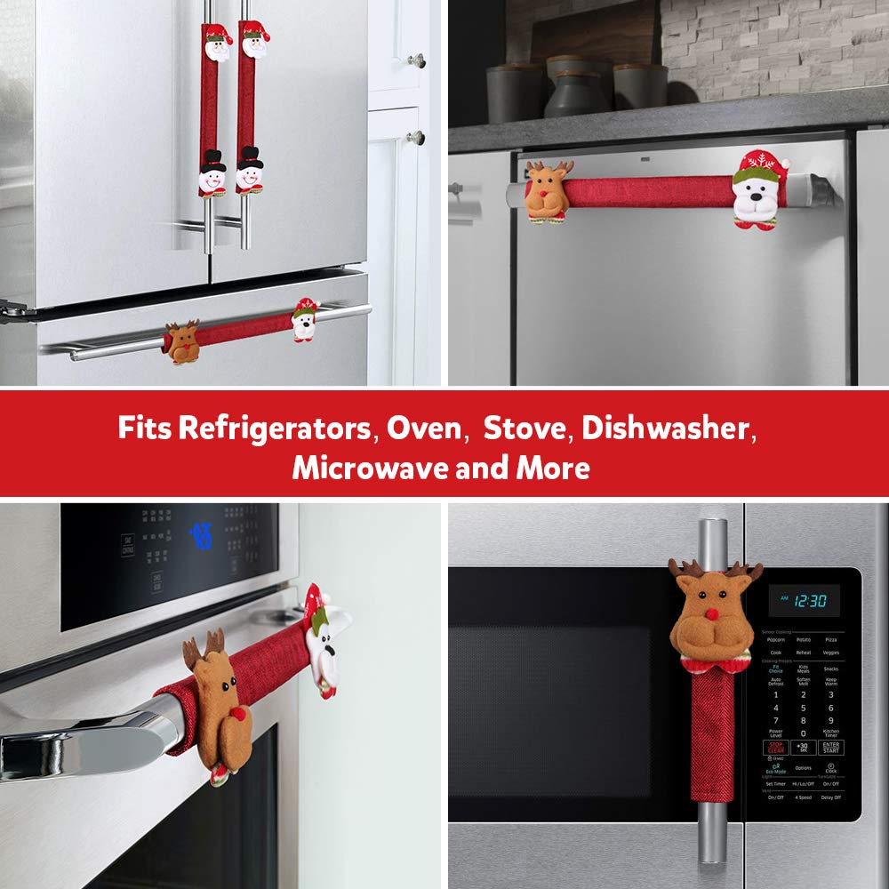 (🔥Christmas Hot Sale-50% OFF)Christmas Kitchen Handle Door Covers