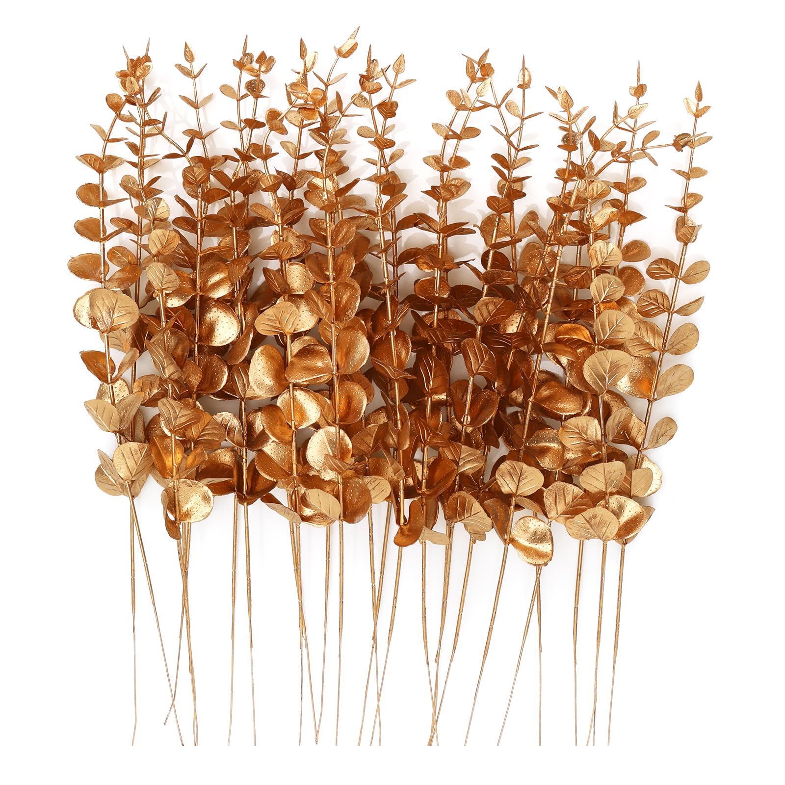 24pcs Eucalyptus Stems Artificial Eucalyptus Leaves
