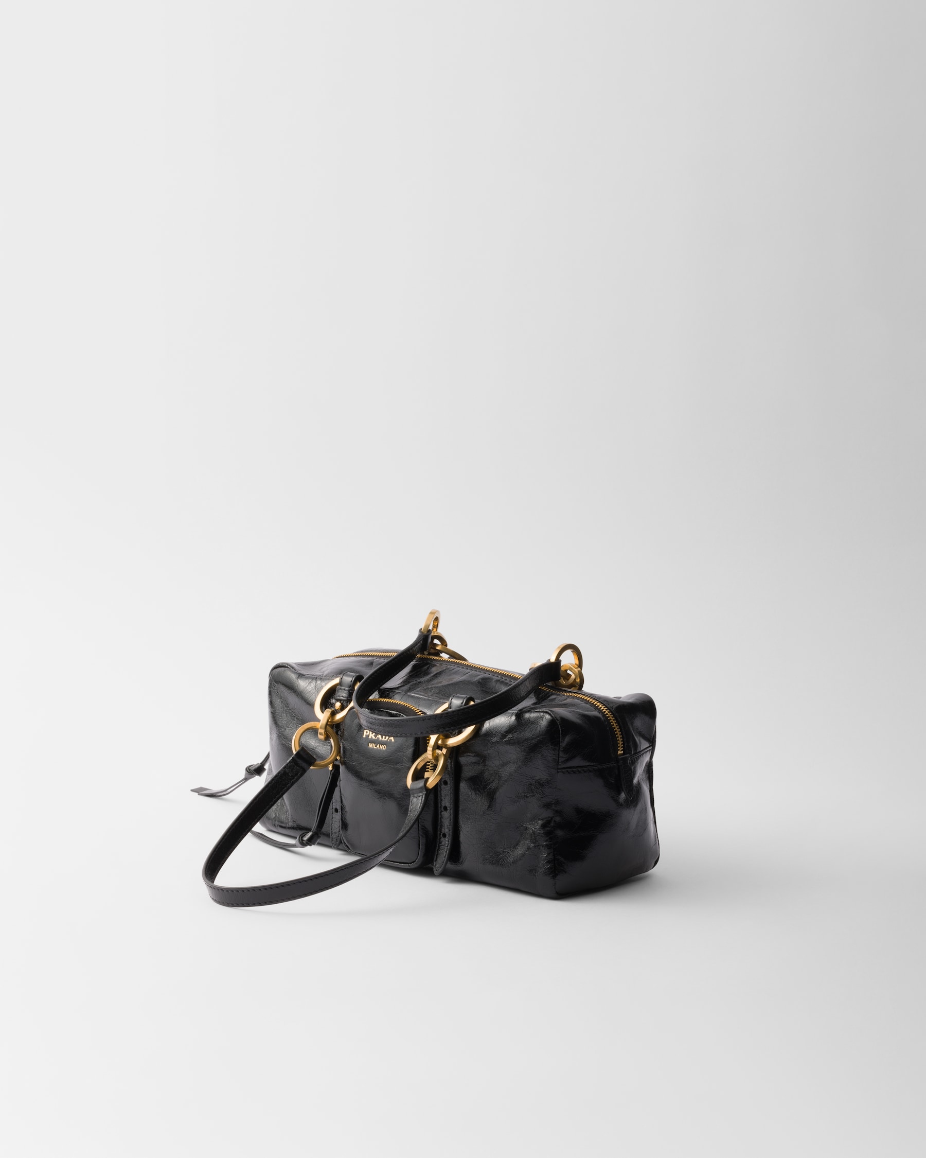 Prada Dangle Medium Leather Tote
